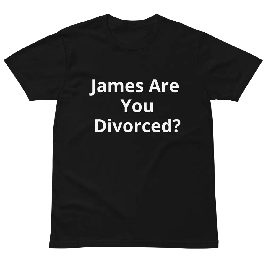 Pris-James Are You Divorced? AS Colour Unisex Premium T-Shirt product image (2)
