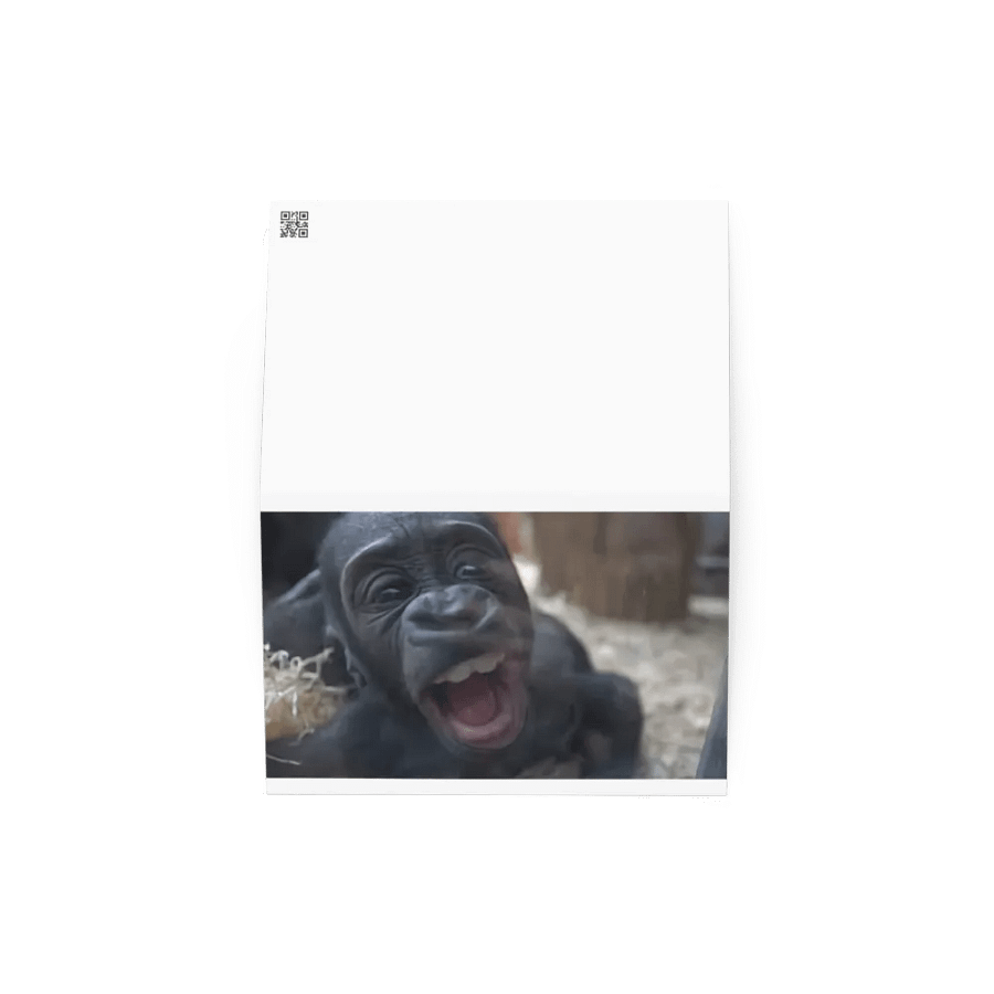 Curious Gorilla Greeting Card product image (2)