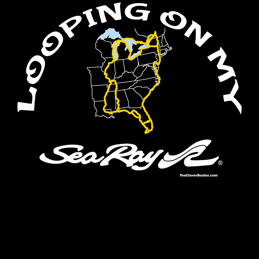 Looping On My Sea Ray - T-Shirt - Dark Shirt w/White Logo product image (5)