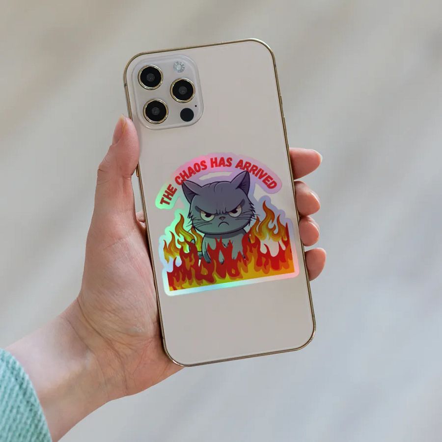 Chaos Cat Holographic Sticker Sheet product image (8)