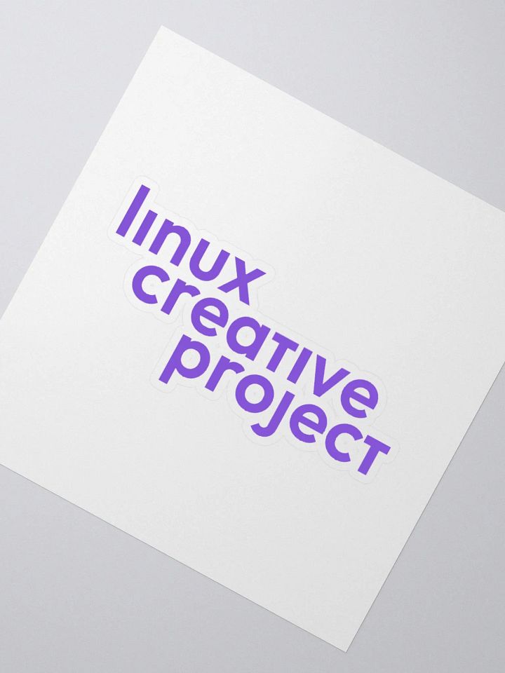 Linux Creative Project Sticker (violet) product image (4)