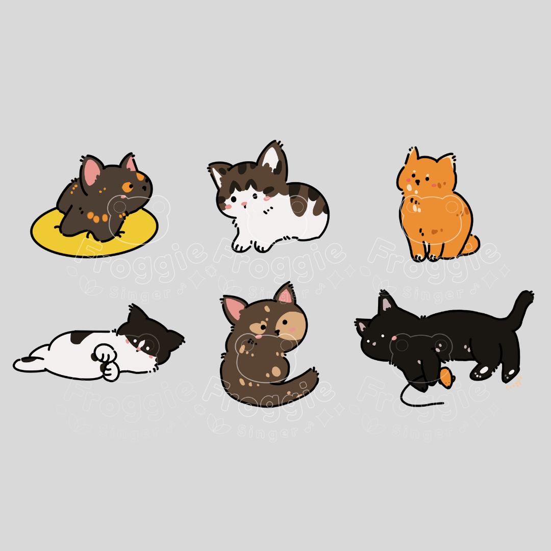 Cat Cafe Cats Doodle T-Shirt product image (2)