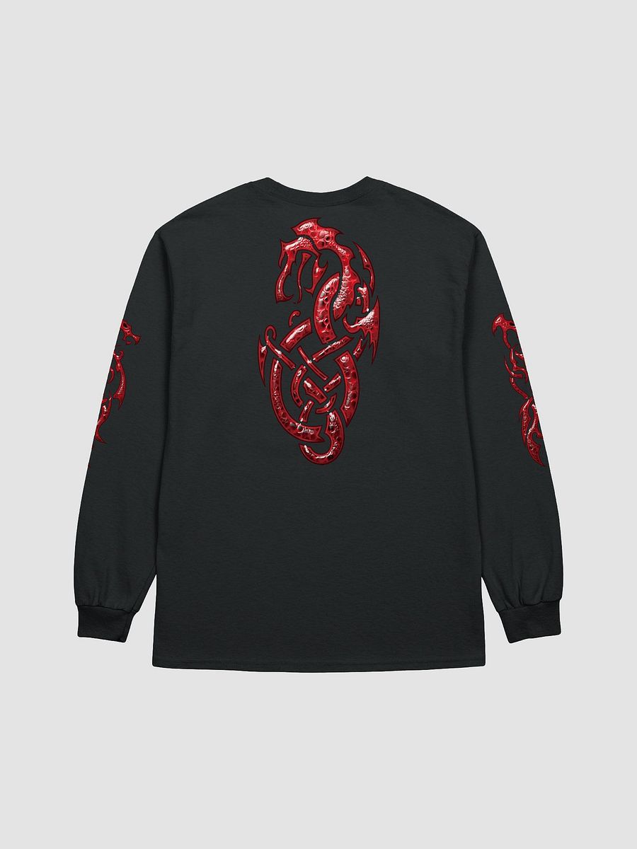 Crimson Tribal Dragon Unisex Longsleeve Shirt product image (2)