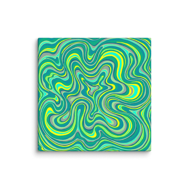 Psychedelic Canvas - Swirling Abstract Art - Stone No. 7 product image (1)