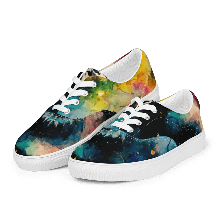 Starry Night women's canvas Lace-Up Shoes product image (4)