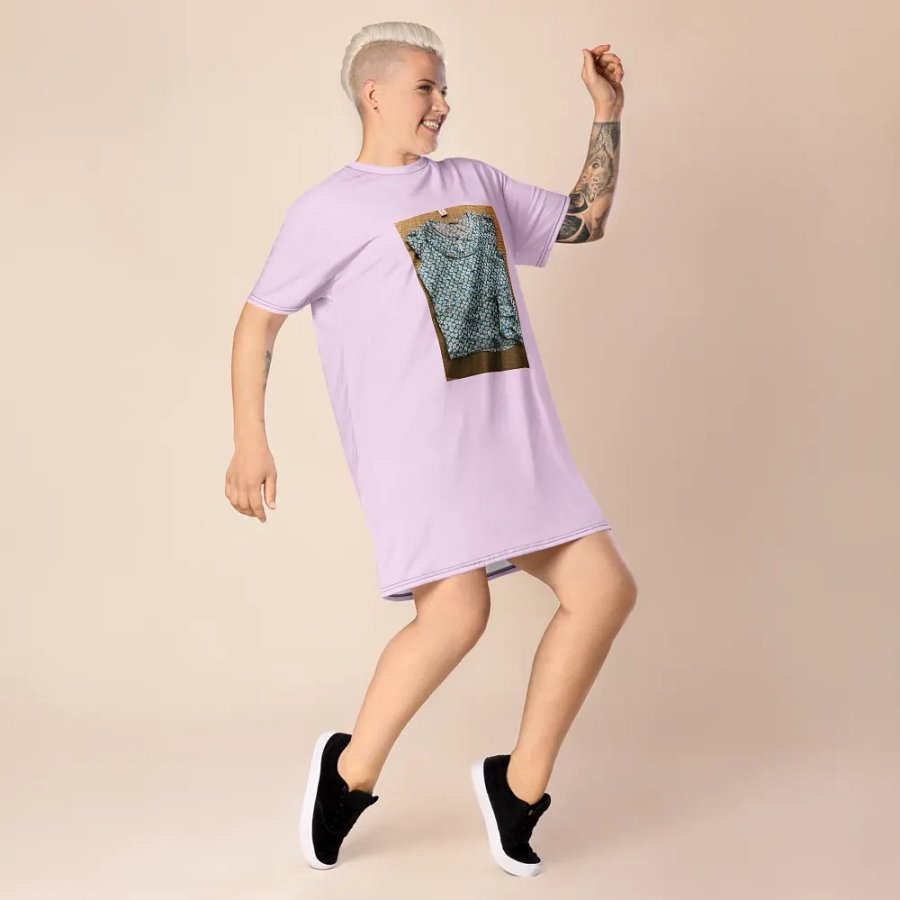 Váy thun in toàn thân/Full body printed T-shirt dress product image (7)