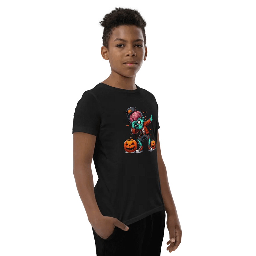 Halloween-Zombie-Boy-Dab-Dance T-Shirt | Fun & Trendy Halloween Tee for Kids product image (9)