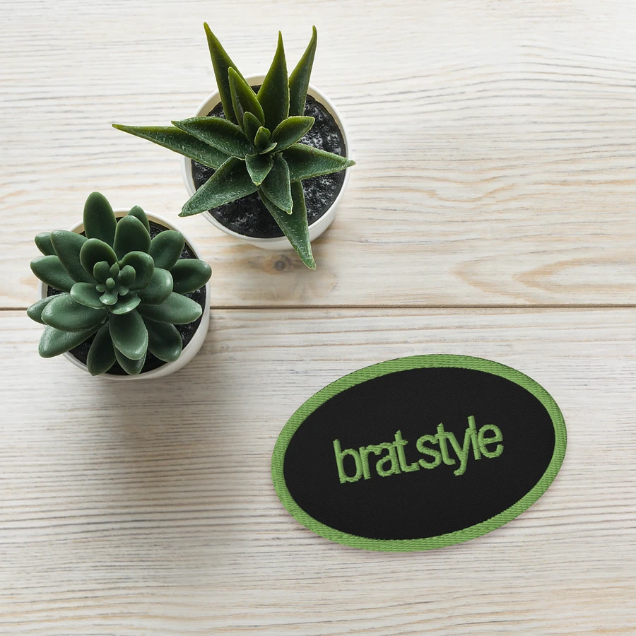 the bratstyle embroidered patch - oval product image (4)