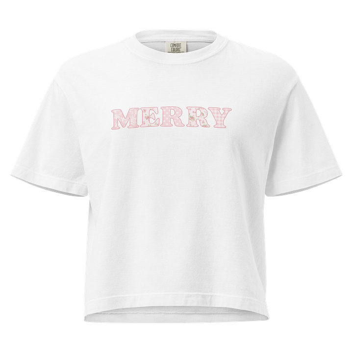 Pink Merry Comfort Colors Boxy Tee product image (1)