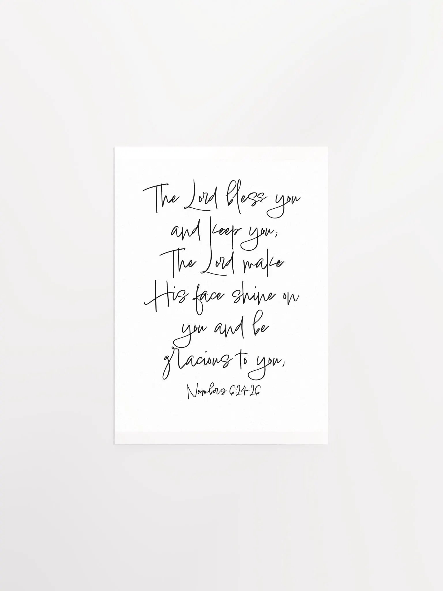 The Lord Make His Face Shine on You - Print product image (1)