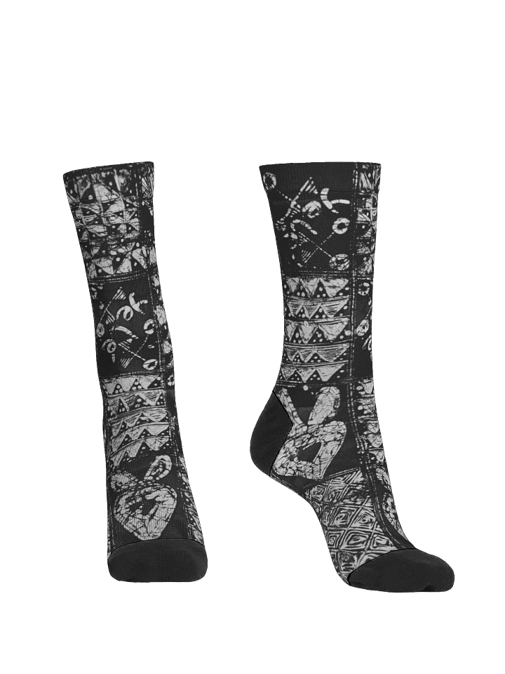 Yele Unity African Print EcoArt Crew Socks product image (2)