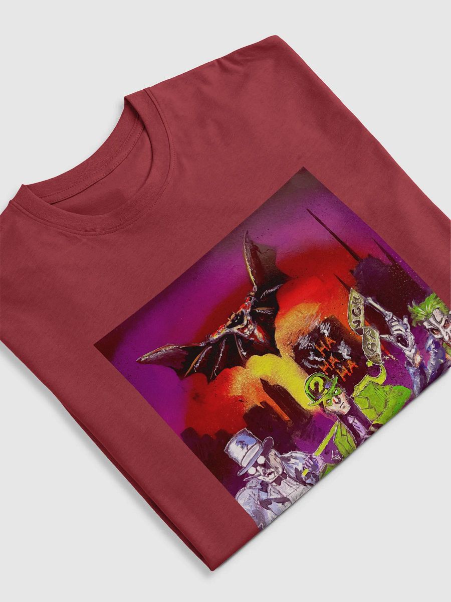 Bat Guy vs Bad Guys Over City Comic Tee product image (30)