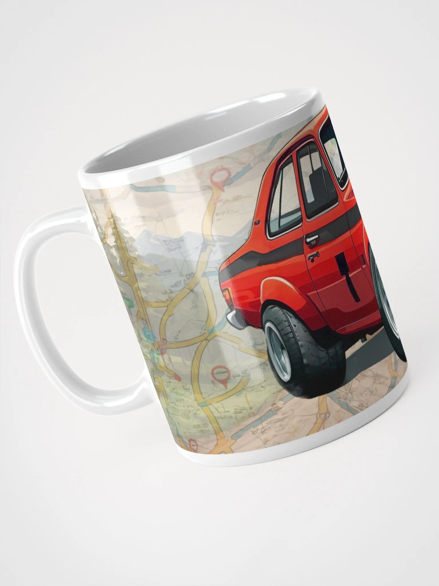 Cartoon Ford Escort MK1 Red product image (3)