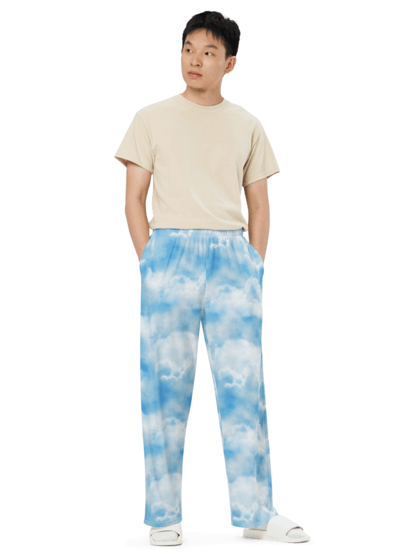 Clouds Unisex Wide-Leg Pants product image (4)