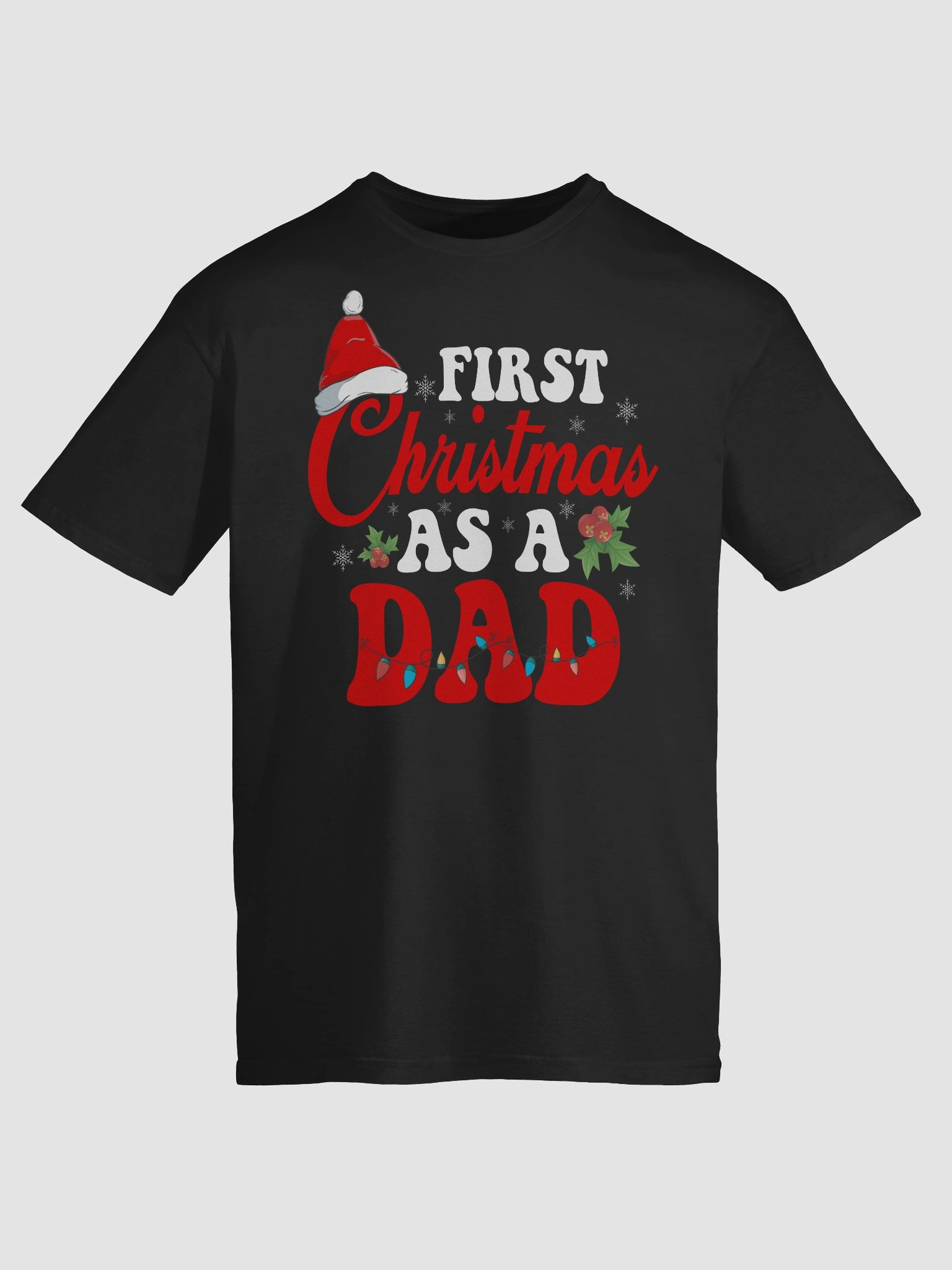 First Christmas As A Dad Holiday Joy And Love Gifts For Dads T-shirt product image (9)