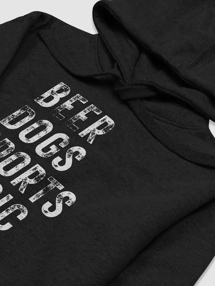 Beer Dogs Sports Music Hoodie – Solid White BDSM Hoodie Fun product image (2)