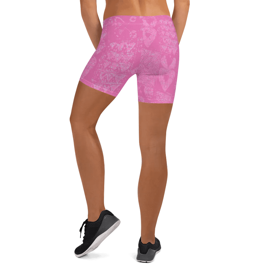 Pink and Light Blue Unity Print Shorts product image (8)