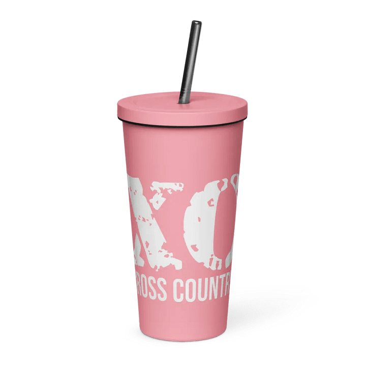 Cross Country Distressed Logo Straw Tumbler product image (127)