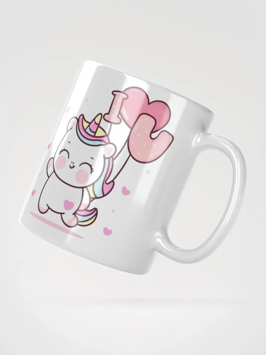 White Glossy Mug Sweet Cloud product image (2)