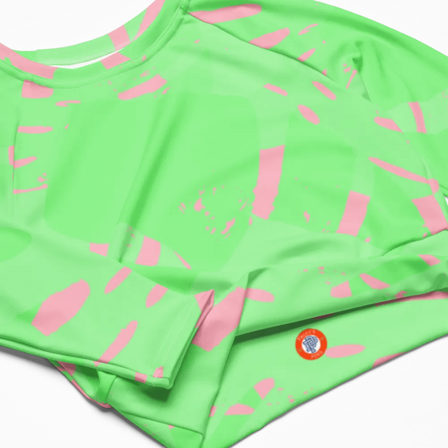 Neon Splash Cropped Rash Guard product image (6)
