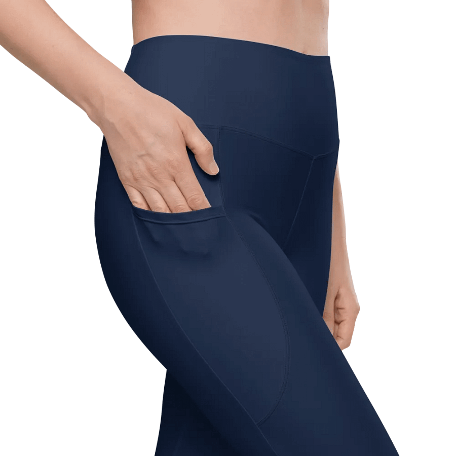 Abstract Blue Leggings with Pockets product image (3)