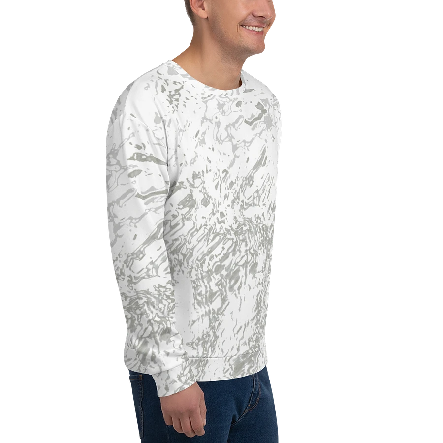Abstract Pale Marble Effect Design Unisex All Over Print Sweatshirt product image (4)