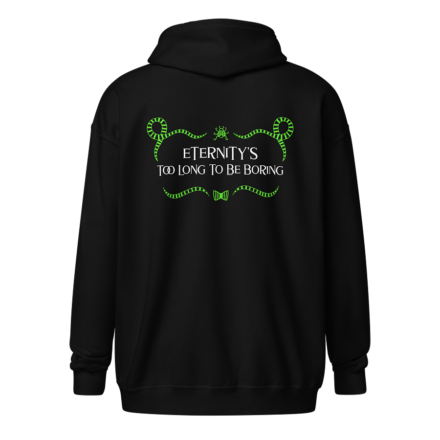[UM Designs] Eternity's Too Long To Be Boring - Unisex Graphic Zip Hoodie product image (1)