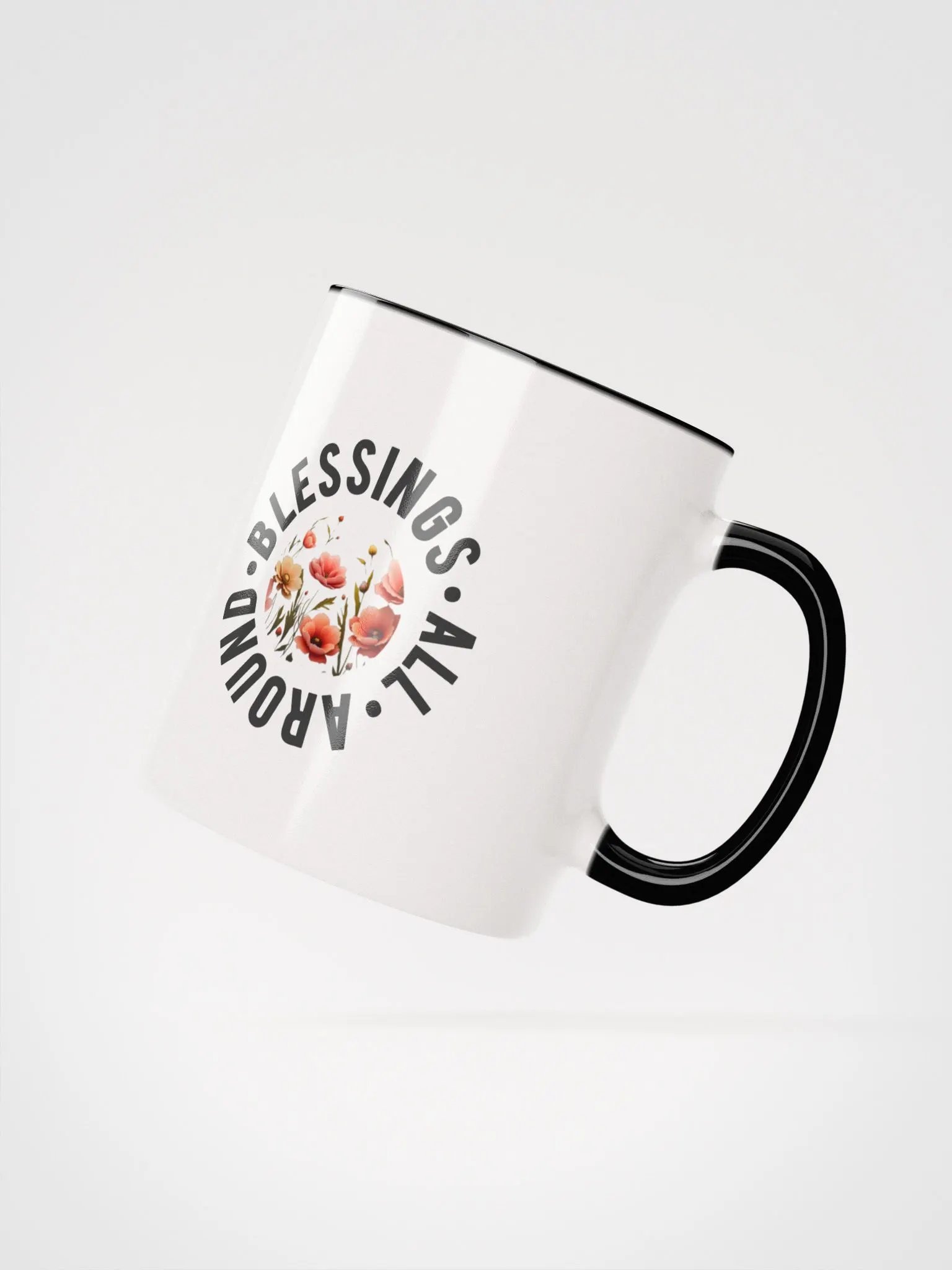 Vibrant Floral Symphony Ceramic Mug product image (5)
