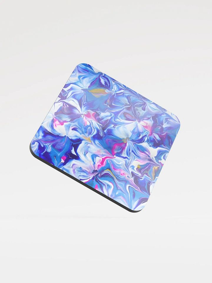 Ocean Blossoms Fluid Art Coaster product image (1)