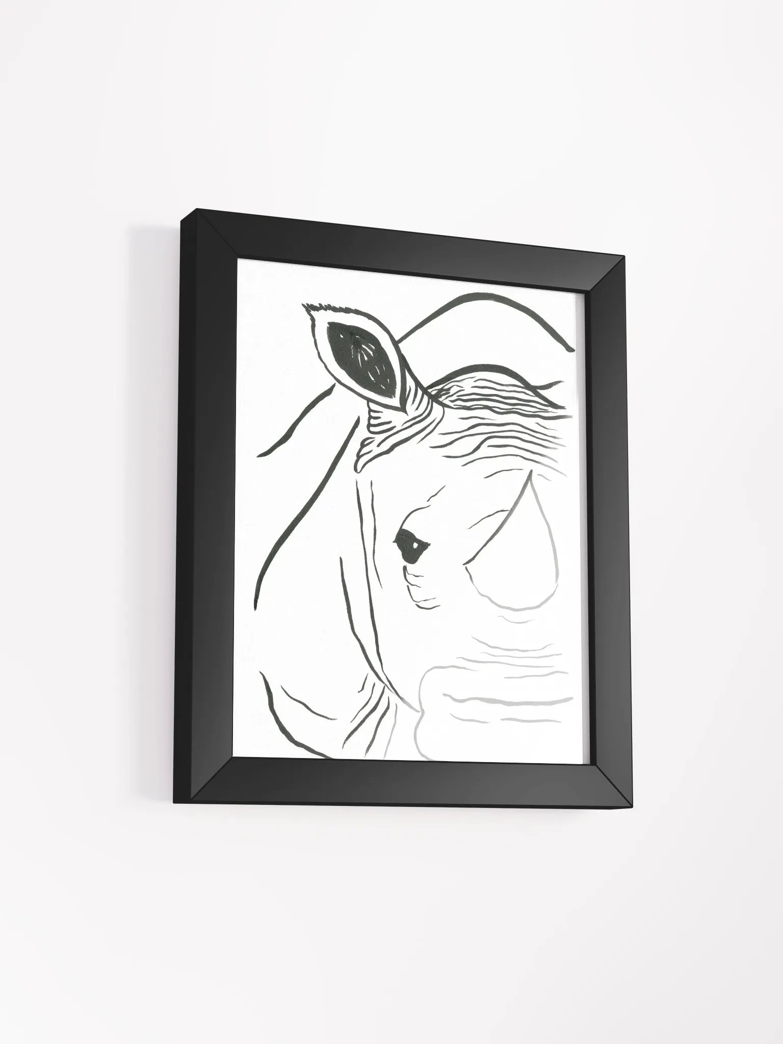 Face Of A Rhino Framed Print product image (4)