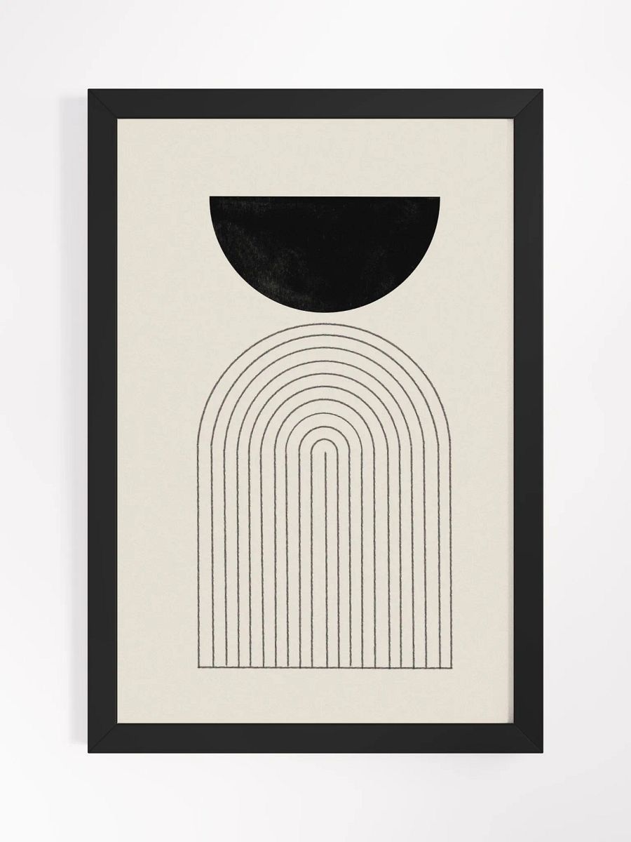 Minimalist Arch Framed Poster | Modern Elegance with Clean Lines & Neutral Tones product image (3)
