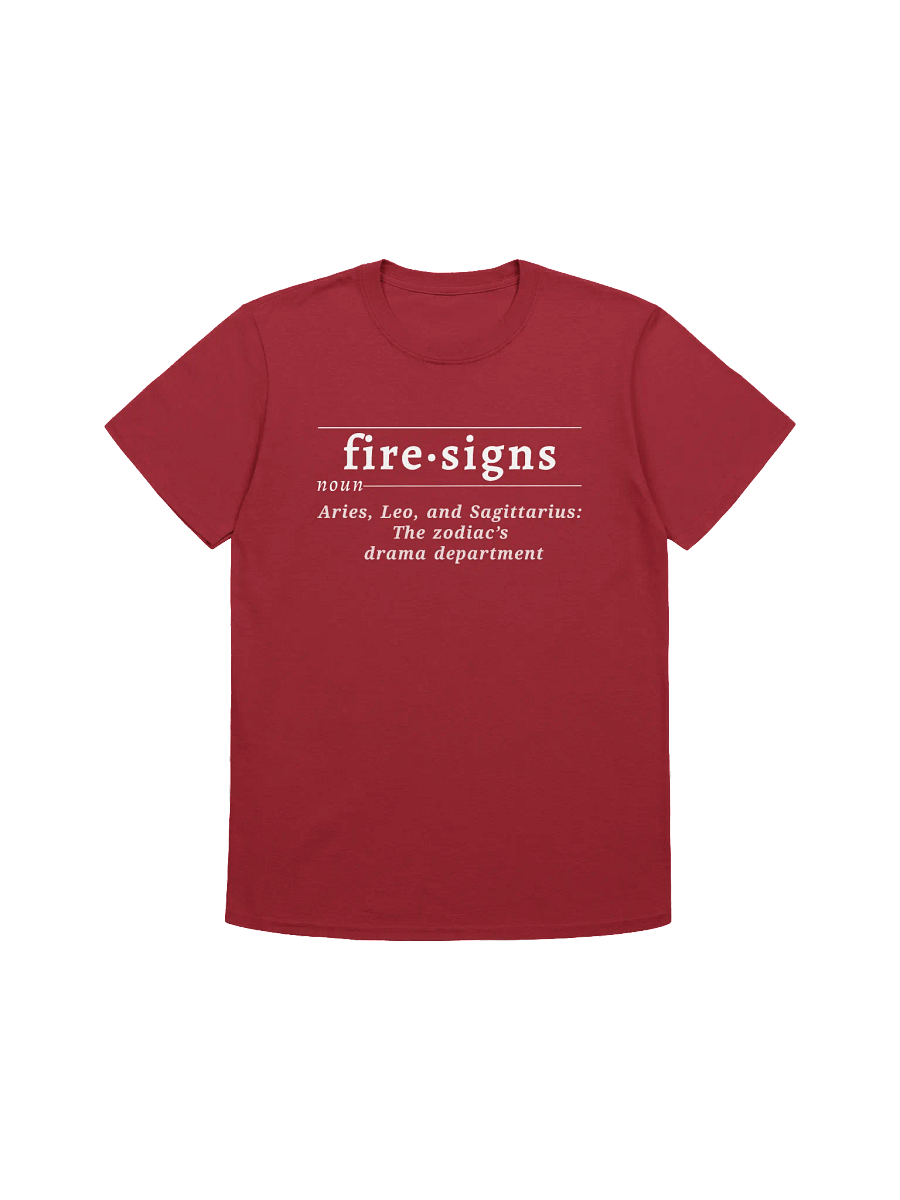 Fire Signs Def Unisex Tee v2 product image (1)