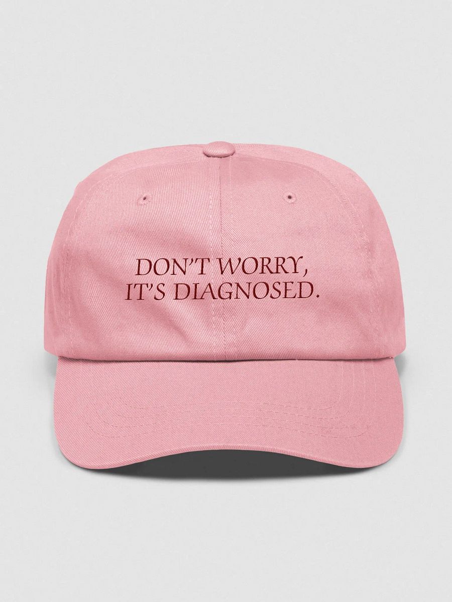 DW, IT'S DIAGNOSED. (burgundy thread) classic dad hat product image (17)