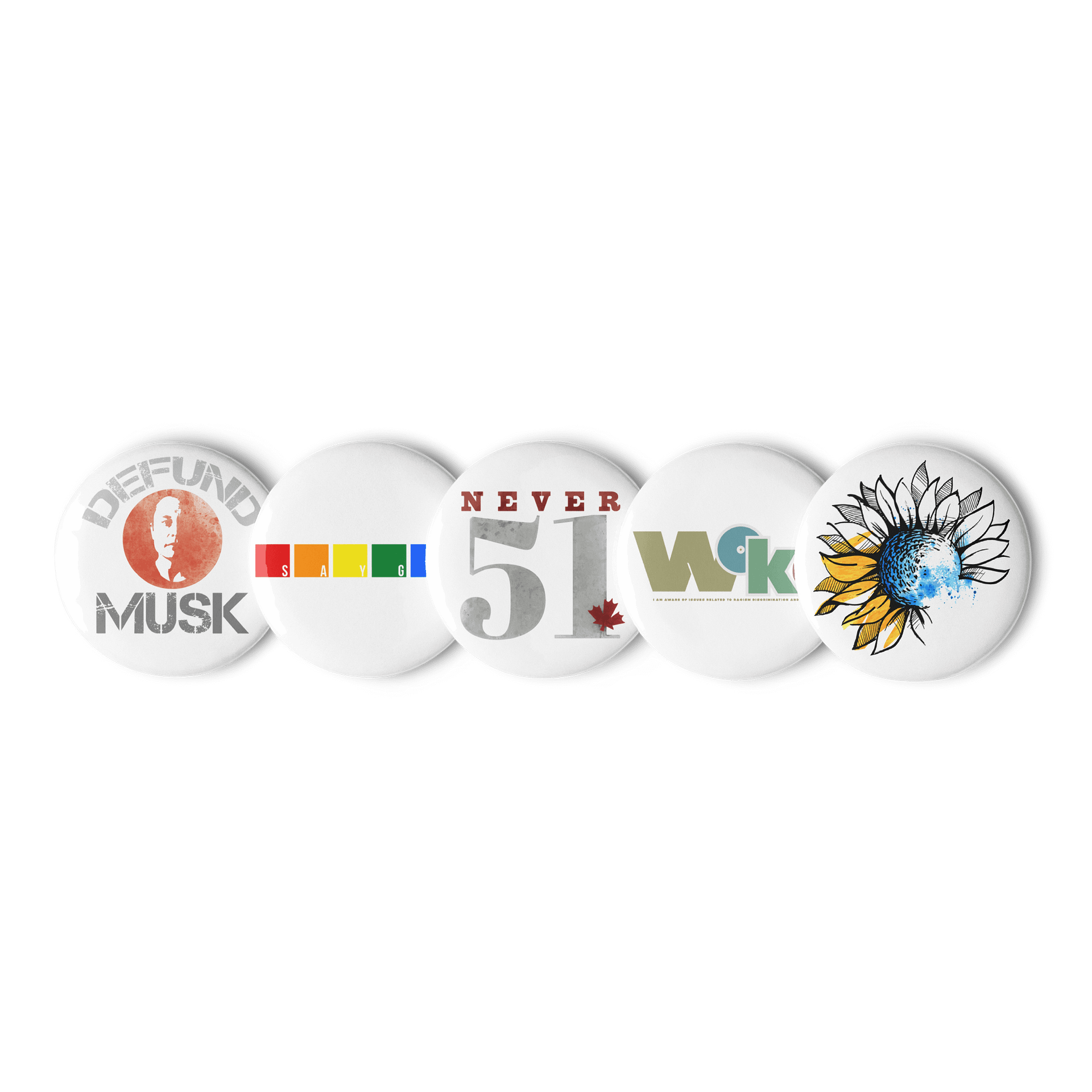 Democratic Political Smorgasbord Pack 3 Buttons Pins - Being Liberal product image (6)
