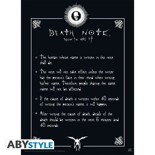 Death Note Light and Death Note Boxed Poster Set - Unveil the Mysteries on Your Wall! product image (3)