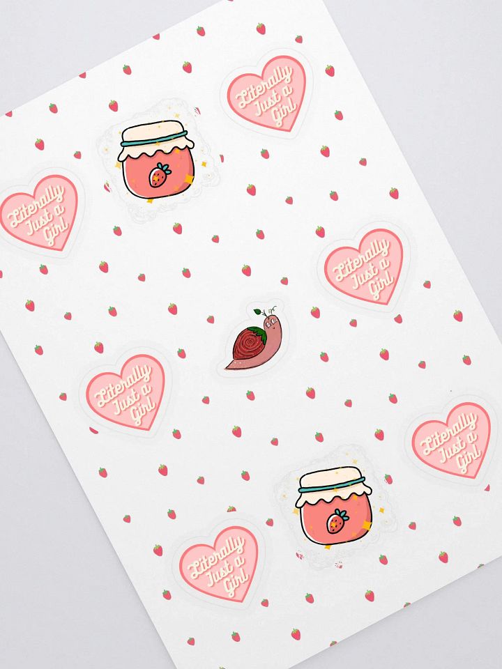 Just a Girl Sticker Sheet product image (1)