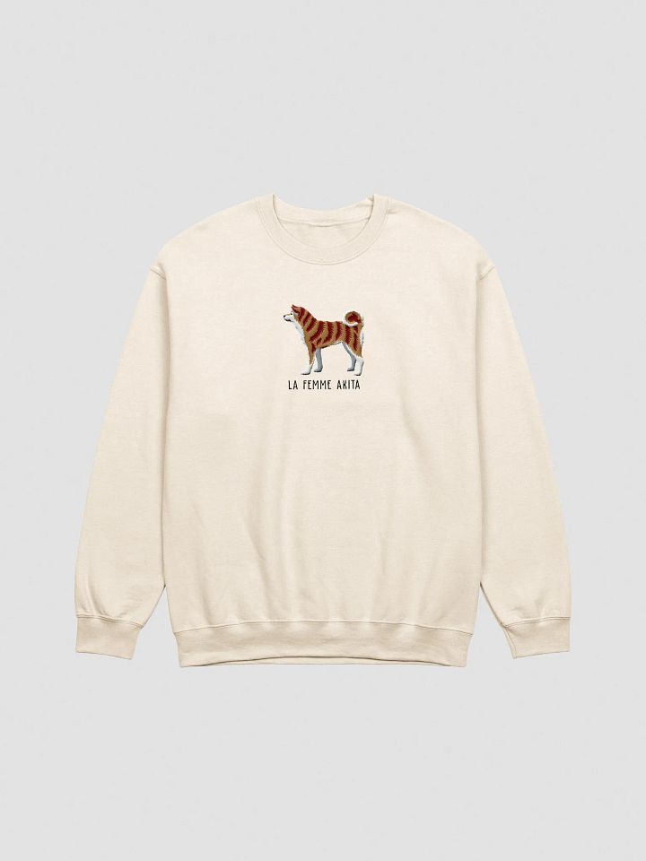 La Femme Akita Sweatshirt (Embroidered) of a Japanese Akita Inu(Brindle) product image (10)