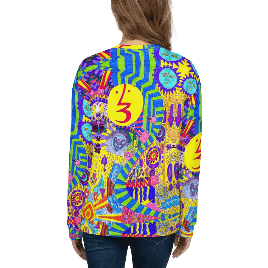 Abstract Colourful Doodles Unisex Sweatshirt product image (10)