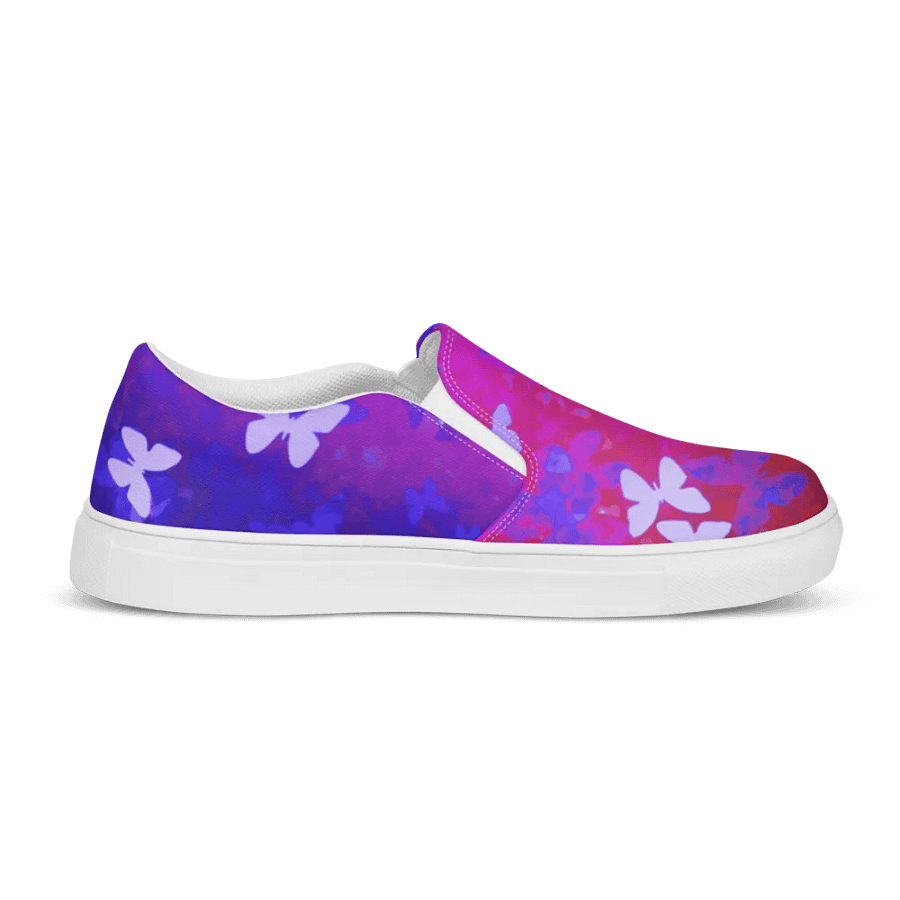 Butterfly night slip on canvas shoes product image (8)