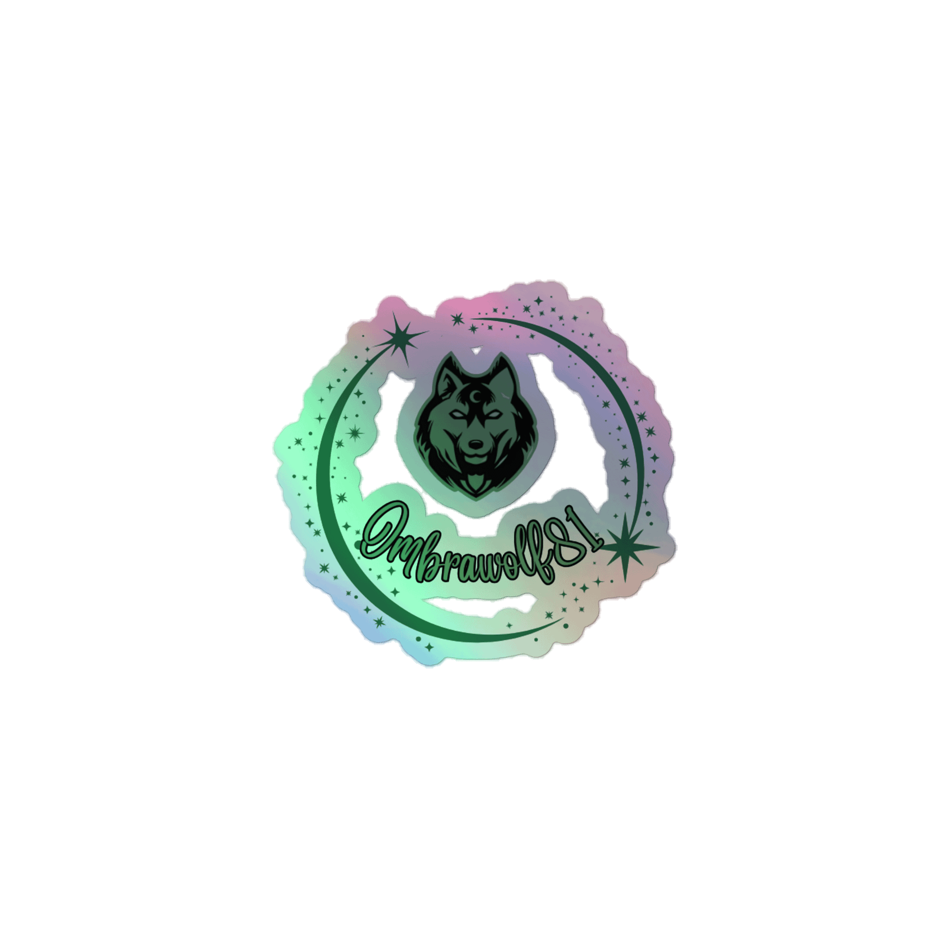 Mystic Wolf Holographic Sticker Set product image (1)