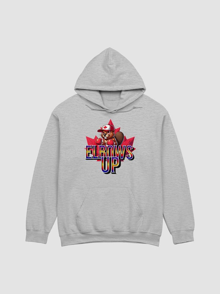 Elbows Up Maple Leaf Beaver Boxing Mauler Hoodie product image (1)