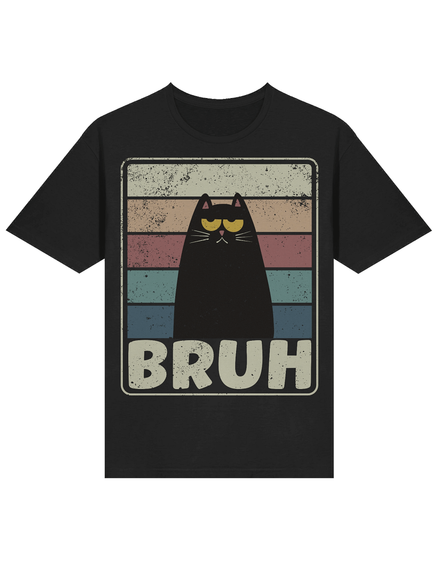 BRUH Cat Cartoon Retro T-Shirt product image (16)