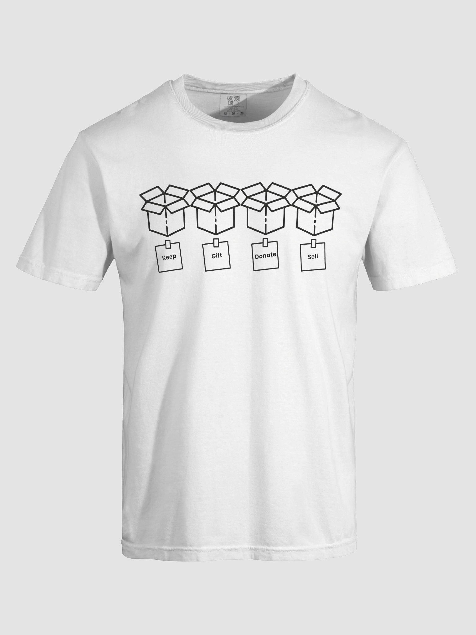 KGDS Minimalist Decision Flow T-Shirt – Keep, Gift, Donate, Sell product image (7)