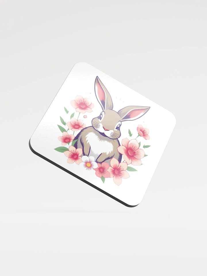 Floral Bunny Cork Coaster product image (2)
