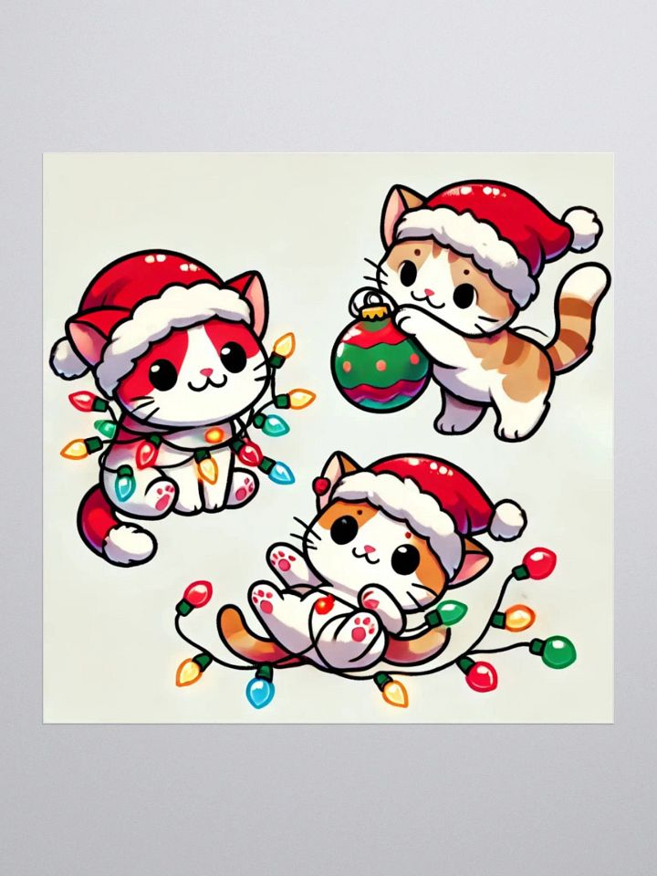 Festive Feline Friends Sticker - Merry Catmas Collection product image (1)