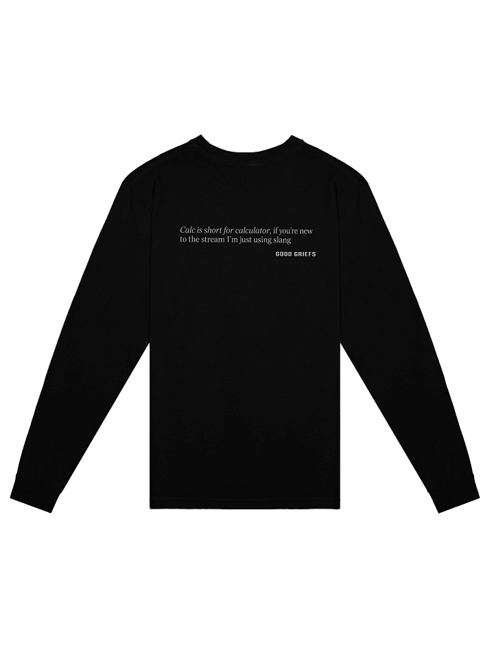 Calc is Short for... Men's Long Sleeve Shirt product image (9)