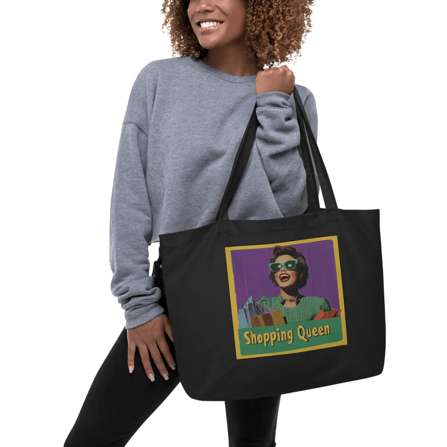 Shopping Queen Retro Tote Bag product image (5)