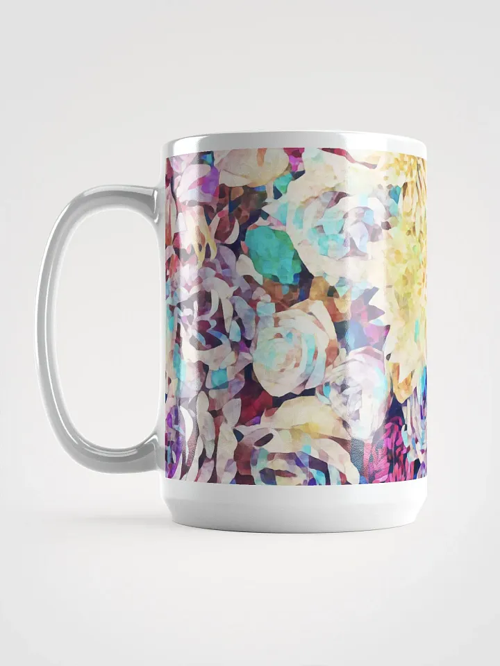 Abstract Graphic | White Coffee Mug | Mixed Blooms Floral product image (1)