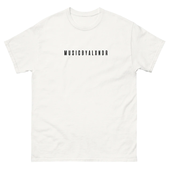MusicByALXNDR Minimal Black Logo Gildan Heavyweight T-Shirt product image (3)