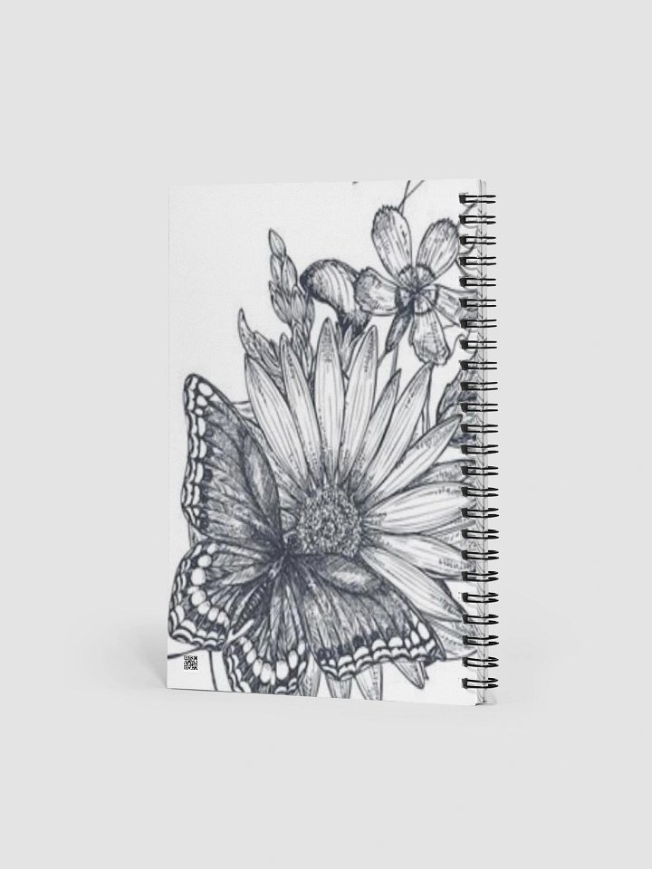 Butterfly and Daisy Spiral Notebook product image (2)